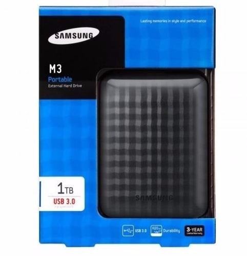 Hd Externo 1tb Samsung M3 Bolso Portátil Usb 3.0 E 2.0 Na Cx